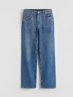 Lc Waikiki Yeni Sezon Taşlı Straight Fit Kadın Jean Pantolon