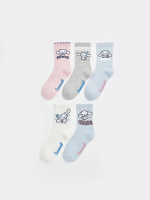 Lc Waikiki Yeni Sezon Cinnamoroll Baskılı Kız Çocuk 5'li Soket Çorap
