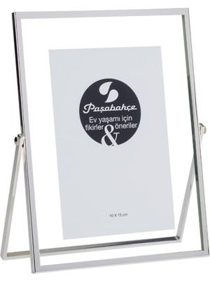 Paşabahçe Stand Çerçeve 10X15 cm Silver, Şık Fotoğraf Çerçevesi