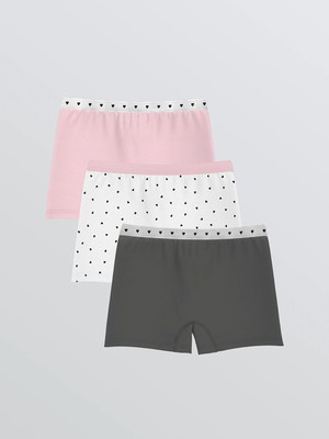 Lc Waikiki Yeni Sezon Baskılı Kız Çocuk Boxer 3'lü