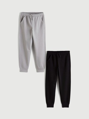Lc Waikiki Yeni Sezon Beli Lastikli Erkek Çocuk Jogger Eşofman Altı 2'li