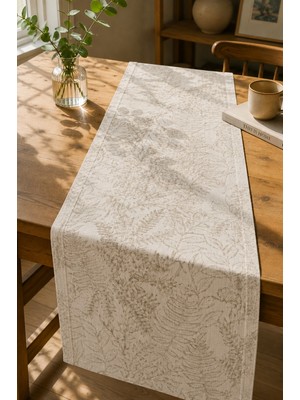 Typoniq Attitude Included Nature Sketch Premium Bej Runner 40X140 cm