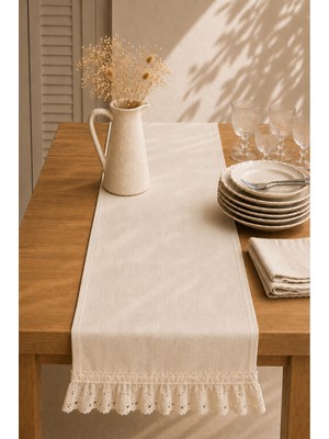 Typoniq Attitude Included Heritage %100 Pamuk Runner Ekru 50X150 cm