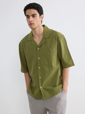 Lc Waikiki Yeni Sezon Regular Fit Resort Yaka Erkek Viskon Gömlek