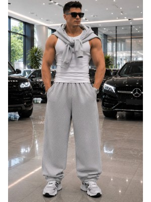BSBSPOR Büyük Beden Bol Lastikli Paça Baggy Jogger Günlük Spor Eşofman Altı
