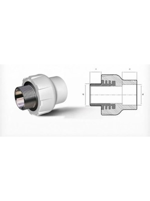 Belirtilmemiş Ege Yıldız Pprc 50X1 1/2 Erkek Adaptör Gri