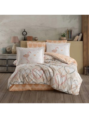 Belirtilmemiş Çift Kişilik Poplin Nev Diana Kahve