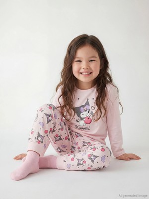 Lc Waikiki Yeni Sezon Kuromi Baskılı Kız Çocuk Pijama Takımı