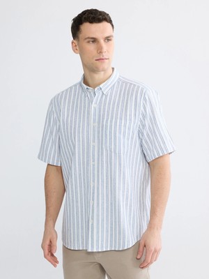 Lc Waikiki Yeni Sezon Regular Fit Çizgili Erkek Gömlek