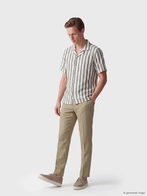 Lc Waikiki Yeni Sezon Regular Fit Keten Karışımlı Erkek Pileli Pantolon