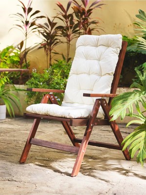 SİTEHOME Lüks Sallanan Sandalye Minderi Özel Dikişli 120X50 Krem (Sadece Minder)