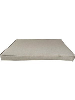 SİTEHOME Koton Krem Fitilli 54X45 cm Ölçüsünde 1 Parça Sandalye Koltuk Minder