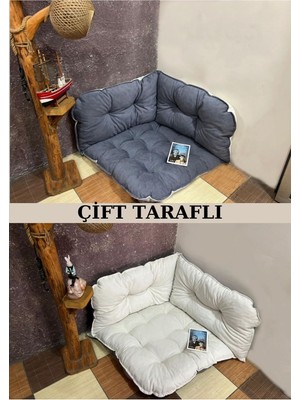 SİTEHOME Yer Minderi Çift Taraflı Köşe Minder