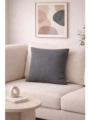 Typoniq Attitude Included Premium Odin Bukle Dokuma Gri Kırlent Kılıfı (43X43 Cm)