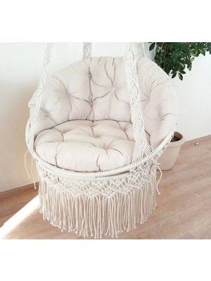 SİTEHOME Caviss Home Makrome Salıncak Minderi Bahçe Mobilyaları