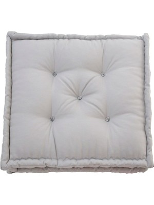 SİTEHOME Fransız Yer Minderi 60X60 Puf Gri