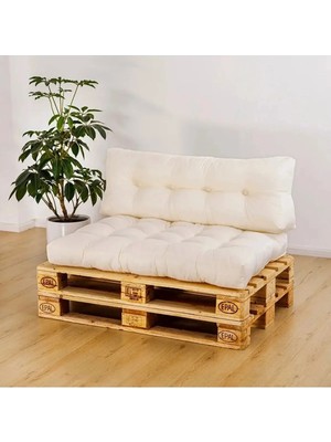 SİTEHOME Palet Üstü Sırt Destekli Özel Tasarım Yer Minderi - 120X80CM Bahçe & Balkon