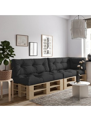 SİTEHOME Dış/iç Mekan 5'li Palet Minderi Bahçe Minderi Seti Takım