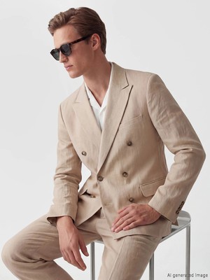 Lc Waikiki Yeni Sezon Regular Fit %100 Keten Erkek Blazer Ceket