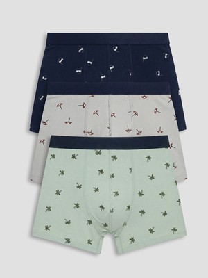 Lc Waikiki Yeni Sezon Pamuklu Esnek Erkek Boxer 3'lü