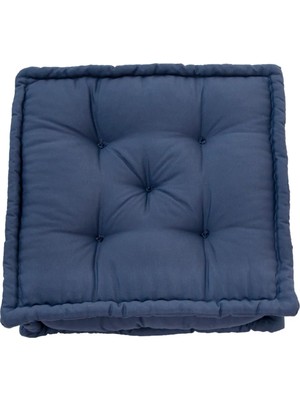 SİTEHOME Fransız Yer Minderi 60X60 Puf Indigo
