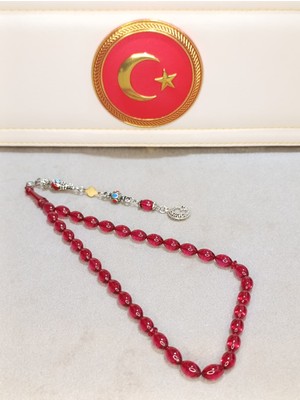 Halil Koçak Ateş Kehribar Tesbih Usta Yapımı Arpa Kesim