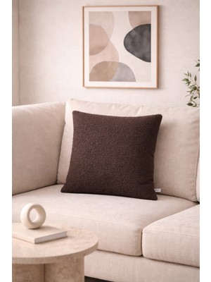 Typoniq Attitude Included Premium Odin Bukle Dokuma Kahve Kırlent Kılıfı (43X43 Cm)
