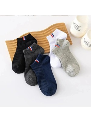 UZN Socks • Erkek/ Ribana Bilek Çorap – 5’li Paket (Siyah/lacivert/antrasit/beyaz/gri)