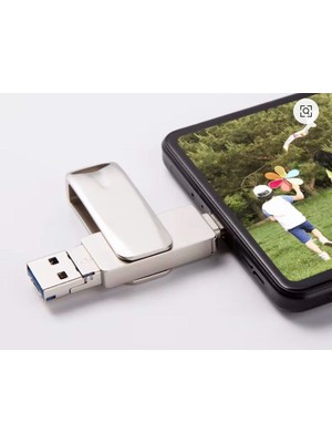 Holatec USB Bellek Flash Bellek 1tb Otg Dört Bağlantı Noktası: iPhone Uyumlu Lightning Tip C Micro USB 1tb 4 In 1 I-Flashdevice Hd USB Tipe-C I.pone Micro Hafıza Bellek