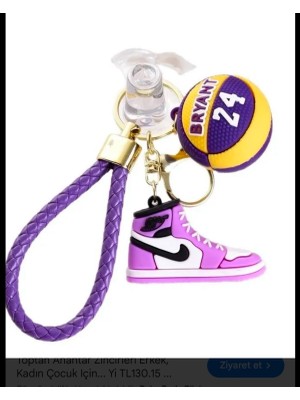 Holatec Kobe Bryant Anahtarlık Ayakkabı ve Basket Topu Bir Arada