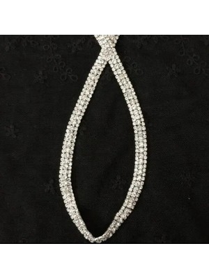 Mupte Jewelry 3 Sıralı Taşlı Kemer Ortası Büyük Taşlı