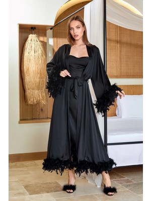 Amora Fancy Clothing Aqua 25580-K Kadın Sabahlık