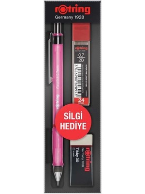 Seyfi Kırtasiye Visuclick Versatil+Min+Silgi 3lü Okul Seti- 0.7 mm Pembe