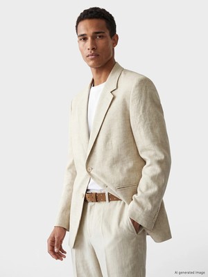 Lc Waikiki Yeni Sezon Regular Fit %100 Keten Erkek Blazer Ceket
