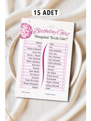 Metranya Doğum Günü Partisi - Hangisini Tercih Eder? 15 Adet Happy Birthday Konseptli Sevgiliye Hediye Kart