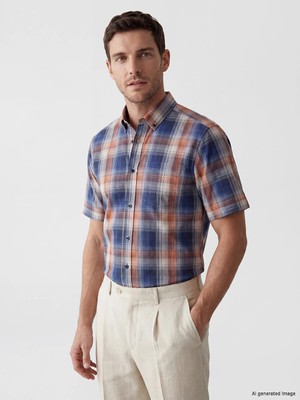 Lc Waikiki Yeni Sezon Regular Fit Ekose Poplin Erkek Gömlek