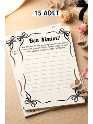 Metranya Ben Kimim ? 15 Adet Bekarlığa Veda Partisi Oyun Kartları Nedime Soru Bride To Be Quiz Gelin Düğün