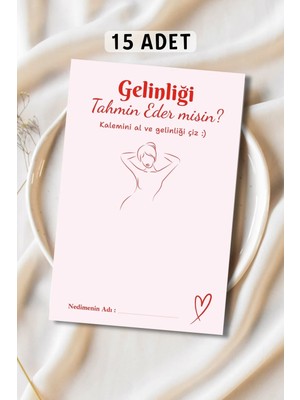 Metranya Gelinliği Tahmin Et 15 Adet Bekarlığa Veda Partisi Bride To Be Oyun Soru Kartı Gelin Nedime Düğün