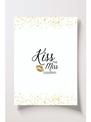 Metranya Kiss The Miss Goodbye Öpücük Kartı Bekarlığa Veda Partisi Bride To Be Oyun Soru Kartı Gelin Nedime