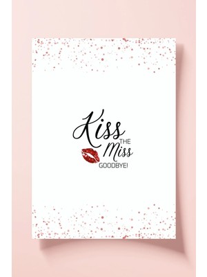 Metranya Kiss The Miss Goodbye Öpücük Kartı Bekarlığa Veda Partisi Bride To Be Oyun Soru Kartı Gelin Nedime
