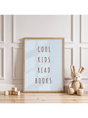 Luxor Pixels (Çerçevesiz) Cool Kids Read Books Çocuk Odası Poster