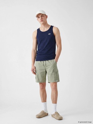 Lc Waikiki Yeni Sezon Regular Fit Beli Lastikli Erkek Kargo Şort