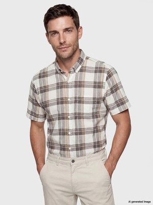 Lc Waikiki Yeni Sezon Regular Fit Ekose Poplin Erkek Gömlek