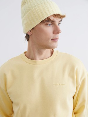 Lc Waikiki Yeni Sezon Bisiklet Yaka Baskılı Erkek Kalın Sweatshirt