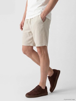 Lc Waikiki Yeni Sezon Loose Fit Müslin Erkek Şort