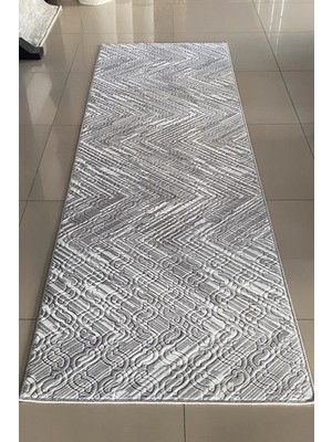 Polaris Halı Kaymaz Taban, Kabartmalı, Salon, Mutfak, Koridor,yatak Odası, Kesme Yolluk Halı 7050 Gri