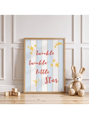 Luxor Pixels (Çerçevesiz) Twinkle Twinkle Little Star Çocuk Odası Poster