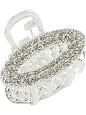 Marsilyan Oval Taşlı Minik Metal Mandal Toka 2 cm