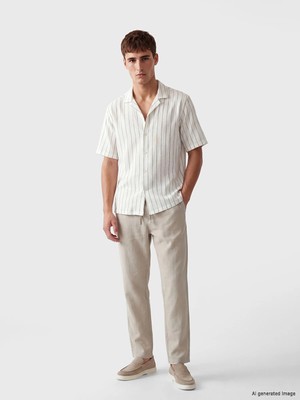 Lc Waikiki Yeni Sezon Regular Fit Erkek Keten Görünümlü Pantolon