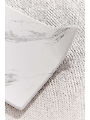 Paşabahçe Marble Porselen Mini Servis Tabağı 10 Cm, Şık Servis Tepsisi